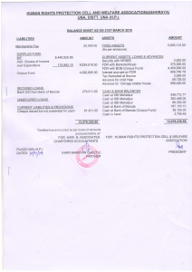 Balance Sheet - 2019